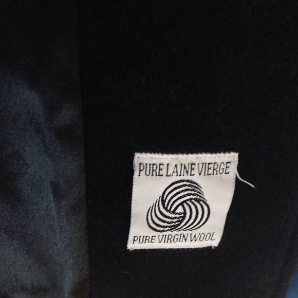 Gorgeous & Classic Vintage Wool Coat With Genuine Fur Collar - Picture 13 of 14